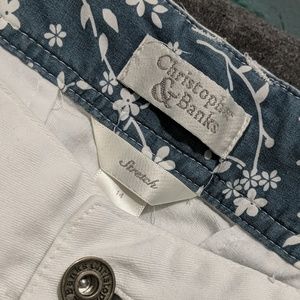 Christopher & Banks white crop pants